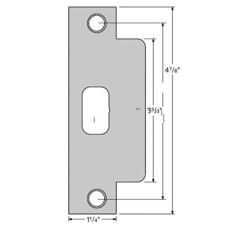 Kwikset Plainlatch and Deadlatch Strike 83846-01-26D
